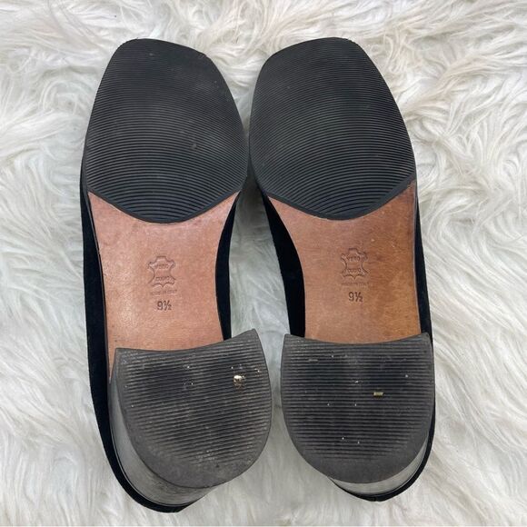 Vintage Aquatalia Slip On Suede Block Heel Loafers - Picture 9 of 9